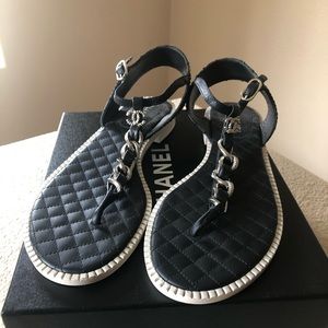 Authentic Chanel Sandals BNIB 41.5
